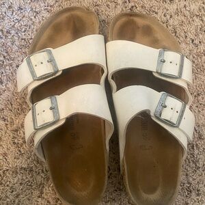 Birkenstock Sandals (Arizona) White - Size 40